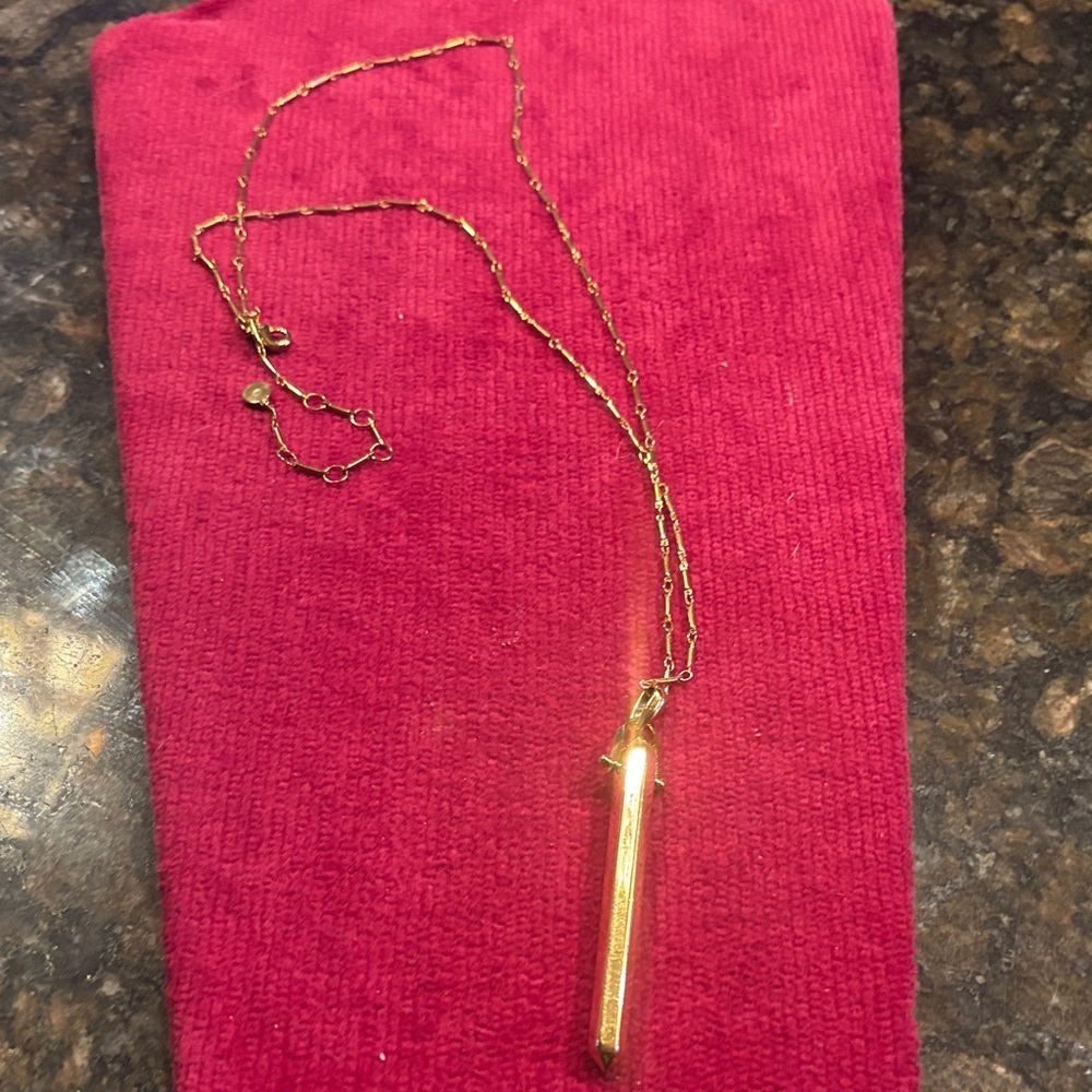 Stella & Dot Rebel Gold Bar Necklace